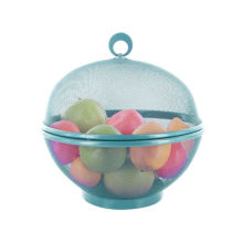 Fashion style high quality wire fruit basket with net cover